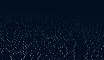 Abstract digital waves of particles The wave point of the future technology background illustration