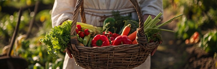 Fresh Produce in a Basket