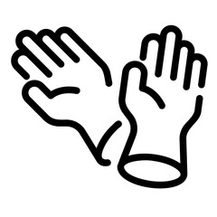 gloves Line Icon