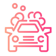 car wash Line Gradient Icon