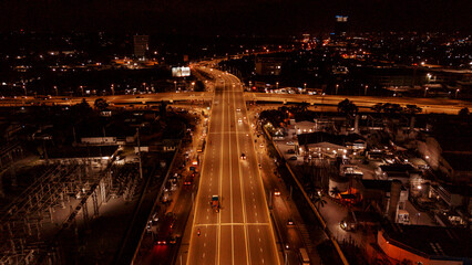 Beautiful night view of the city of Dar es Salaam