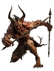 Demon Holding Spear