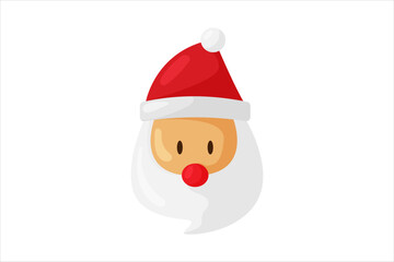 Cute Santa Head Christmas Sticker