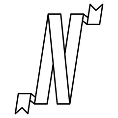 alphabet label ribbon