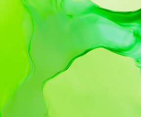 Pastel green making background like liquid