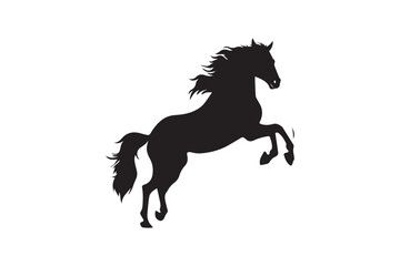 Obraz premium Vector pony horse silhouette