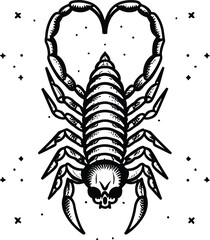 Free vector black spider emblem
