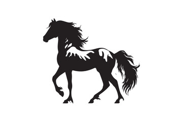 Vector pony horse silhouette