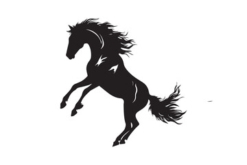 Vector pony horse silhouette