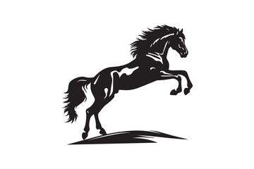 Vector pony horse silhouette