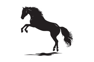 Vector pony horse silhouette