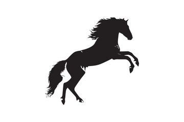 Fototapeta na wymiar Vector pony horse silhouette