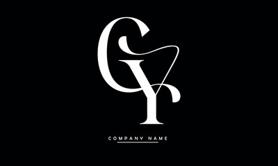 CY, YC, C, Y Abstract Letters Logo Monogram