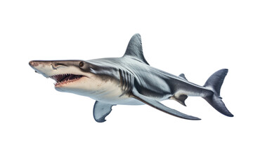 Graceful Hammerhead Shark Design Isolated on Transparent Background - obrazy, fototapety, plakaty