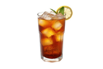 Classic Iced Tea Design Isolated on Transparent Background