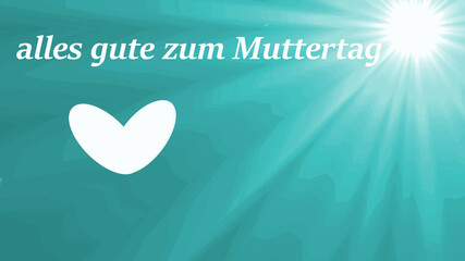 alles liebe zum muttertag glückwunschkarte
