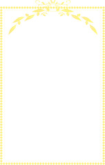 アンティークでシンプルな金のフレーム