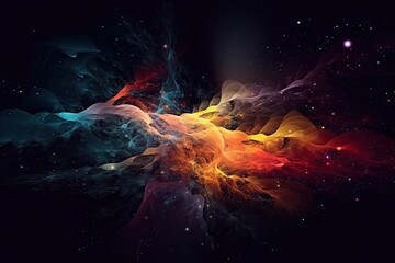 Space abstract background - obrazy, fototapety, plakaty