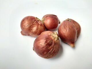 onions on a wooden background