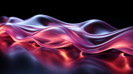 Revolutionize Your Screen: Dynamic Pink & Gray Waves in 64K Brilliance – Unleash the Future with Top-Tier Wallpaper!, Generative AI