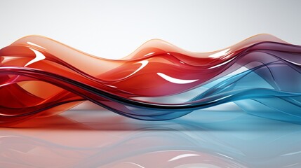 Revolutionize Your Screen: Dynamic Red & White Waves in 64K Brilliance &ndash; Unleash the Future with Top-Tier Wallpaper!, Generative AI