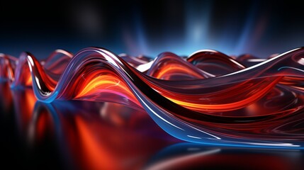 Revolutionize Your Screen: Dynamic Red & White Waves in 64K Brilliance &ndash; Unleash the Future with Top-Tier Wallpaper!, Generative AI