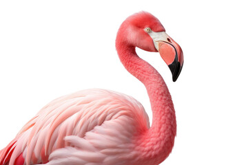 Elegant Flamingo Illustration Isolated on Transparent Background