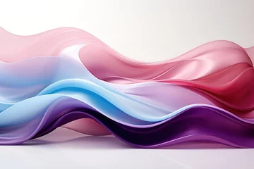  colourful Flowing Abstract Waves, Soft curves, Wallpaper Generative AI © STF Design 