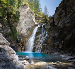 Cascade intermédiaire de la Lance, Alpes de Haute Provence, France 