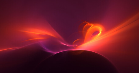 Obraz premium 3D manual rendering abstract technology fractal background