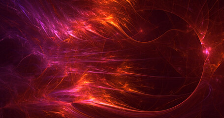 3D manual rendering abstract fractal business background