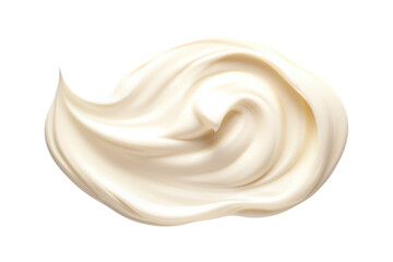 White Cream Isolated On Transparent Background