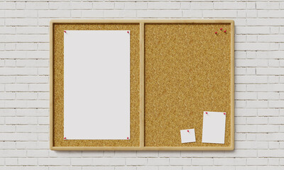 코르크 보드 목업 Cork Board Mock up	