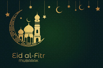 Ramadhan Eid Mubarak background greeting card