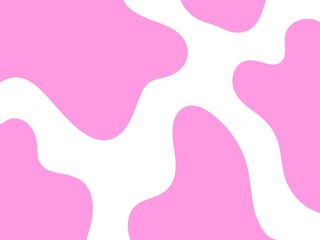 Pink Cow Print Pattern Background Wallpaper