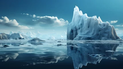 Fotobehang iceberg in polar regions © Tn