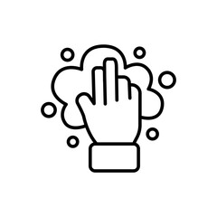 Washing outline icons, laundry minimalist vector illustration ,simple transparent graphic element .Isolated on white background