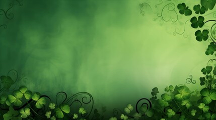 st patrick day background "Irish Elegance: St. Patrick's Day Greenery Background