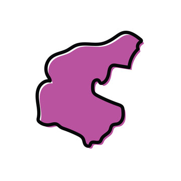 Gu&eacute;ra region of Chad vector map illustration.