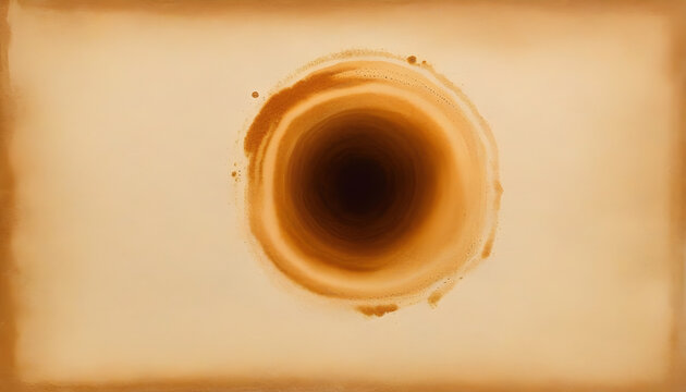 Abstract coffee stain texture background on paper