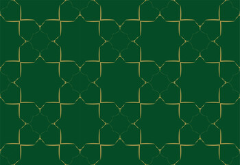 Fototapeta premium Seamless pattern with symmetric geometric ornament. Ornamental mosaic texture. Kaleidoscope abstract background abstract golden classic pattern. 