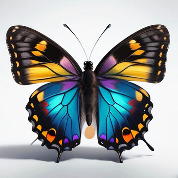 Cute colorful butterfly wings 