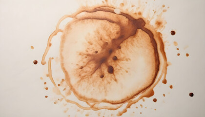 An image of stain spot after fallen a coffee cup on the floor 