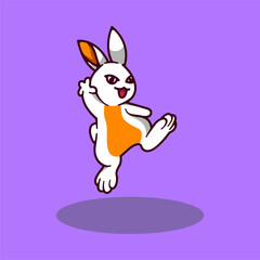 Rabbit jumping