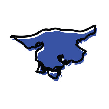 Cacheu region of the Guinea-Bissau vector map.