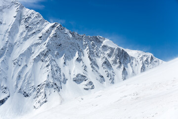 Fototapeta premium Panoramic view of the Caucasus mountains