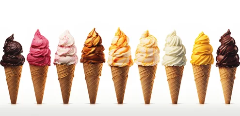 Foto auf Alu-Dibond ice cream cone, generative ai © ketkata