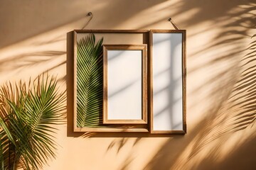 christmas frame on a wall