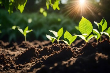 sprout in the ground