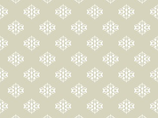 Fototapeta premium アンティーク/ビンテージ/ダマスク柄/シームレス/パターン/背景/ゴールド/素材/イラスト 